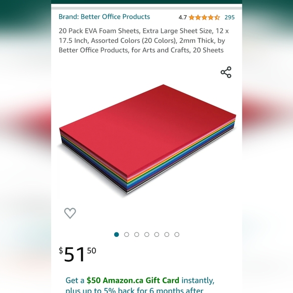 NWT Eva Craft Foam Pack - Picture 4 of 4